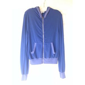 Wildfox Essentials Malibu Hoodie Blue